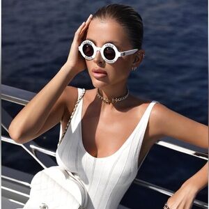 CHANEL White heart bag